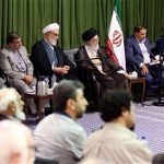 مراسم شعر خوانی با حضور رهبر